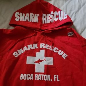 Red Brand New Shark Tee Hoodie Medium